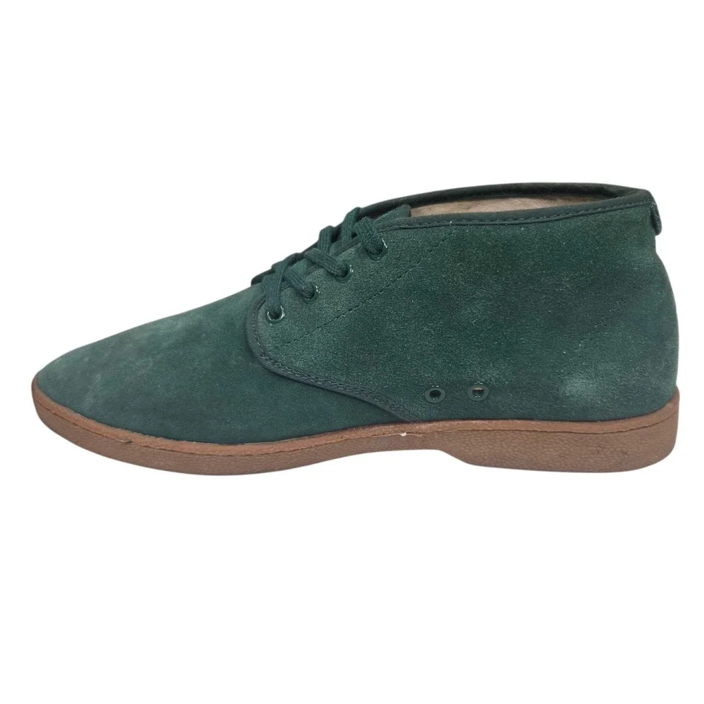 Supreme Mens Forest Green Suede Chukka Shoes Boots Leather Lined‎ Size 10